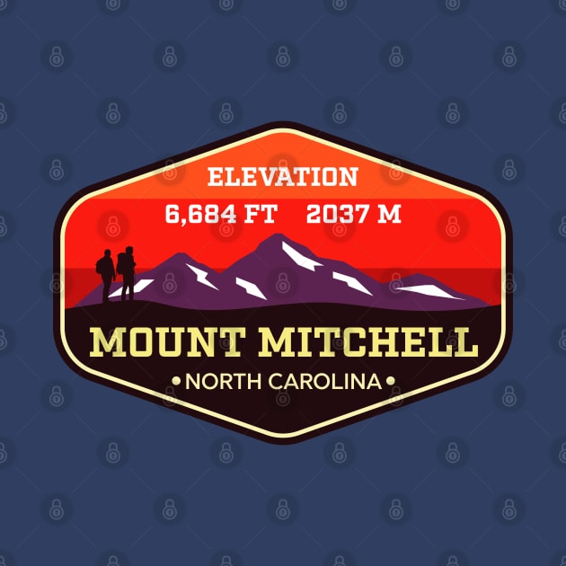 Mount Mitchell -  North Carolina - Appalachian Mountain Climbing Badge by TGKelly