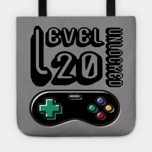 level 20 unlocked - 20th birthday gift Tote