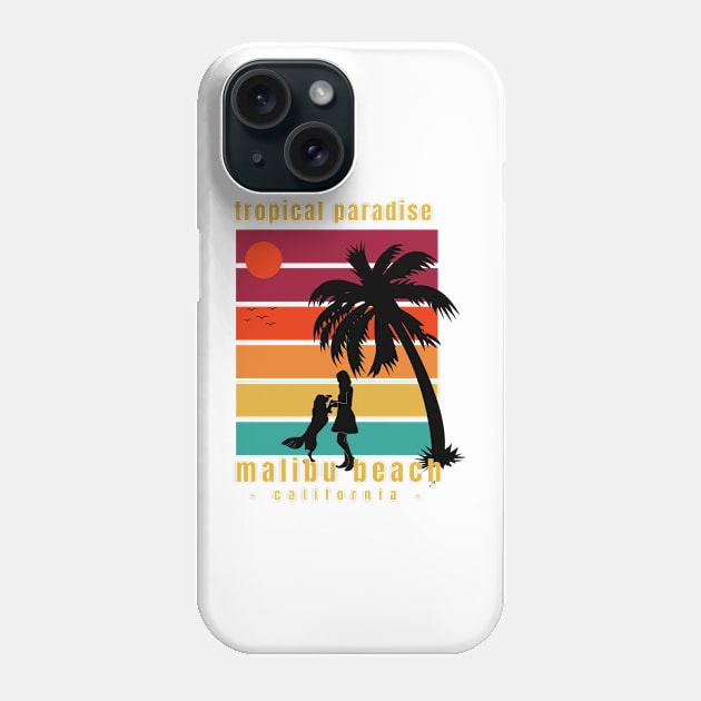 Malibu beach California Phone Case by love shop store