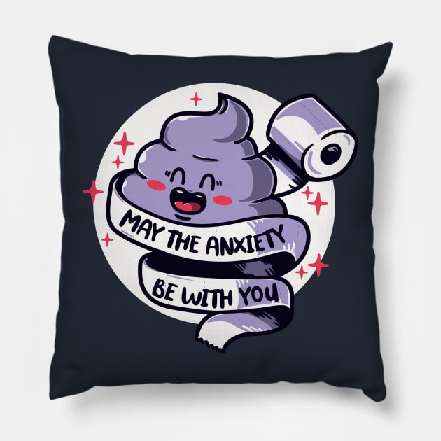 May the anxiety be with you! Pillow by Freecheese