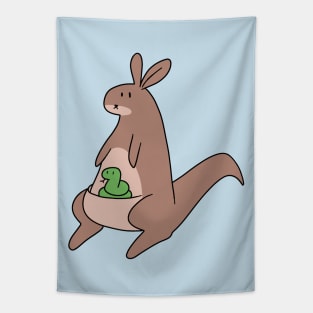 Kangaroo and Snake Tapestry