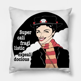 Mary Poppins Julie Andrews fan art Pillow
