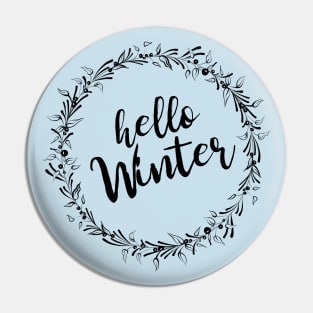 Hello Winter Simple Preppy Clothing Pin