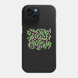 Spring mood fresh leaves and seeds summer yellow pattern Phone Case