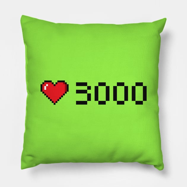 I Love You 3000 Pillow by Makerlench