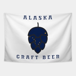 Alaska State Flag United States of Craft Beer Tapestry