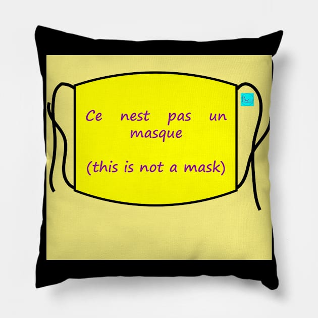 this is not a mask Pillow by callalexi