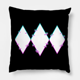 power ranger glitch logo Pillow