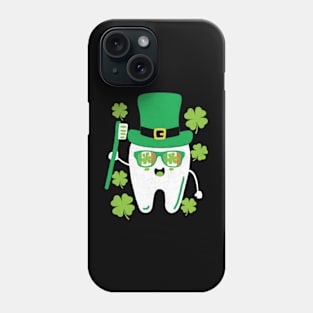 Leprechaun Tooth Shamrock St Patrick Day Dentist Phone Case