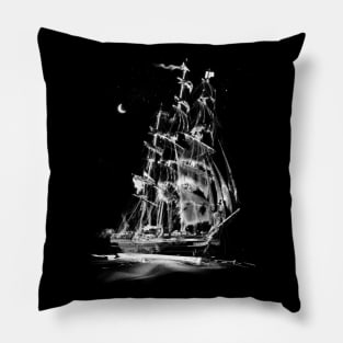 The Sighting - Ghost Ship Design Pillow