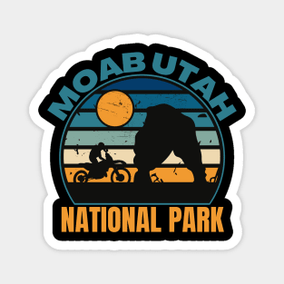 Retro Moab Utah Magnet