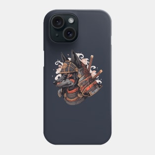 samurai dog Phone Case