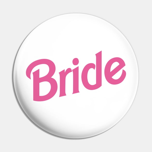 Bride Barbie logo Pin by byb