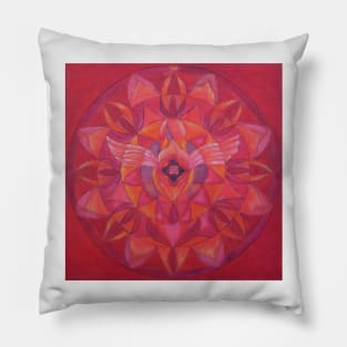 Angel base chakra free-hand mandala Pillow