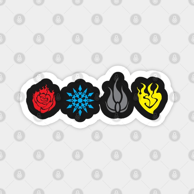 RWBY - Symbols Magnet by rWashor