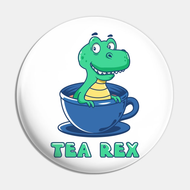 Tea Rex Pin by GazingNeko