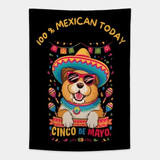 Chow Chow Dog Cinco de Mayo Tapestry