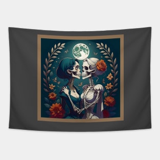 Love is Love in life, death and moonlight Tapestry