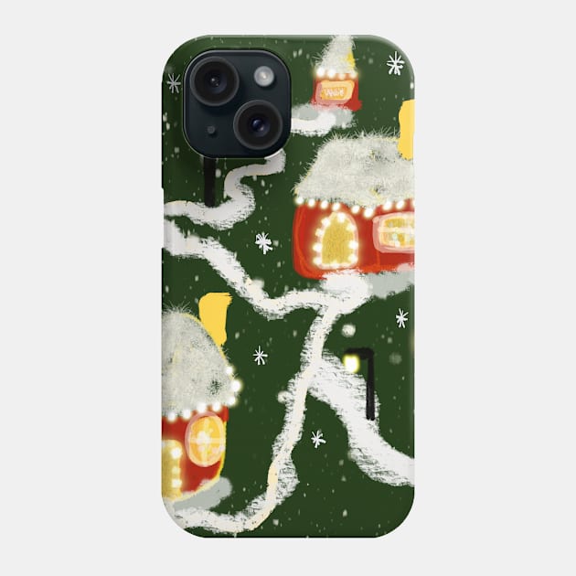 xmas road Phone Case by HAIFAHARIS