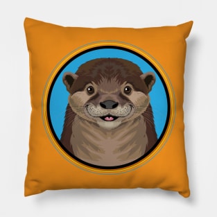 Otter Circle Pillow