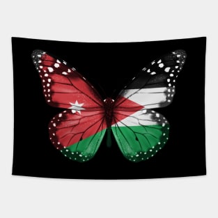 Jordanian Flag  Butterfly - Gift for Jordanian From Jordan Tapestry