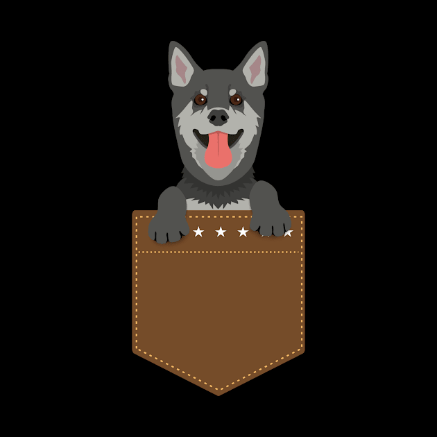 Adorable Puppy Peeking Out Of Your Pocket Dog by theperfectpresents