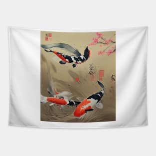 The Art of Koi Fish: A Visual Feast for Your Eyes 16 Tapestry