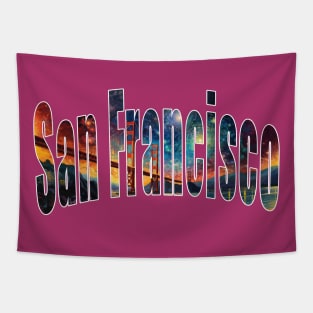 San Francisco Starry Night Design Tapestry