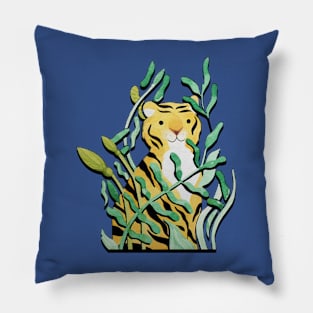 Tiger digital painting Pillow