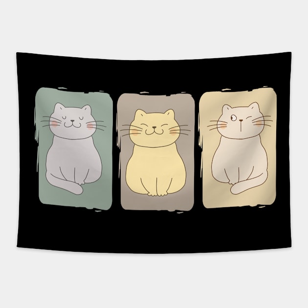 Chubby Cats Tapestry by TheRealGWon