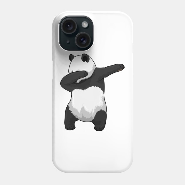 Panda at Hip Hop Dance Dab Phone Case by Markus Schnabel