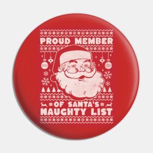 SANTA'S NAUGHTY LIST Pin