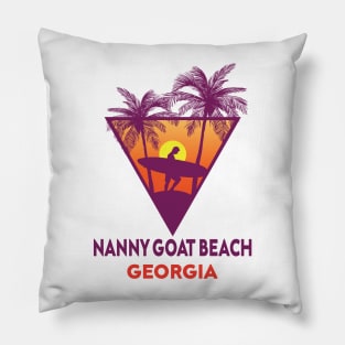 Nanny Goat Beach Georgia Pillow
