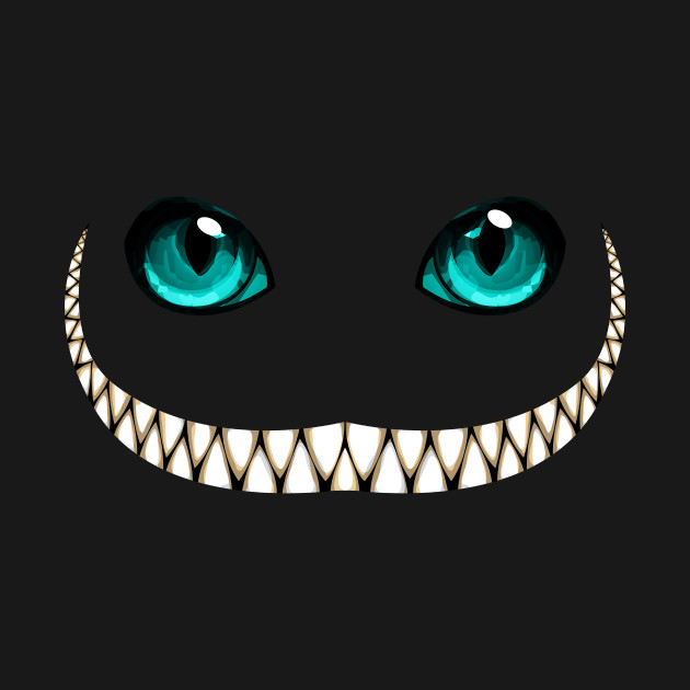 Cheshire Cat Halloween Wonderland Green Eyes Wire Mouth