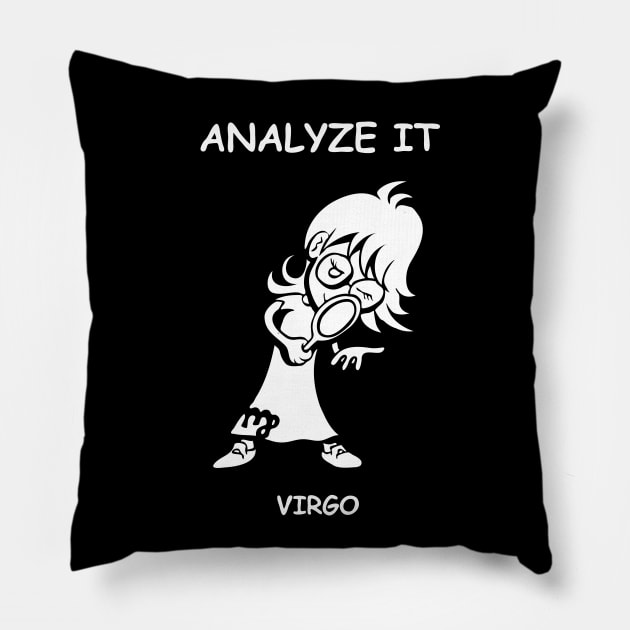 Analyze It, Virgo! Pillow by NerdsyAeon