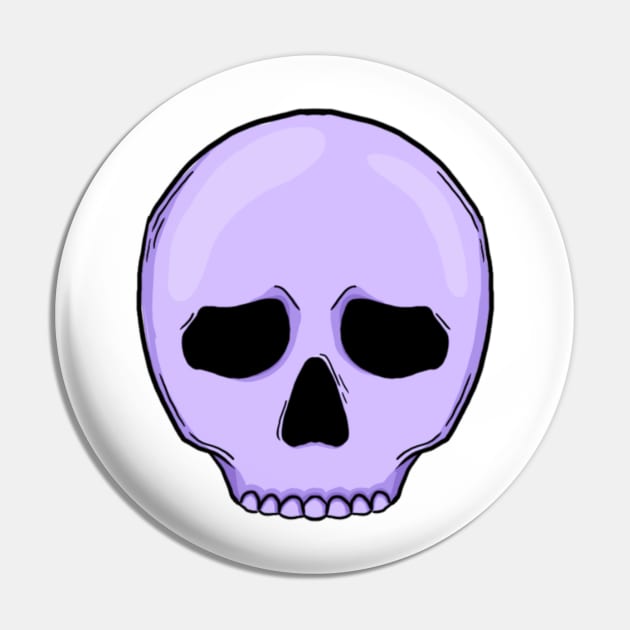 Purple Skull Pin by FairyNerdy
