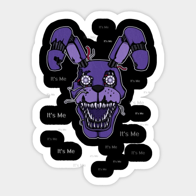 Five Nights at Freddy's - Toy Bonnie - It's Me - Springtrap - Sticker