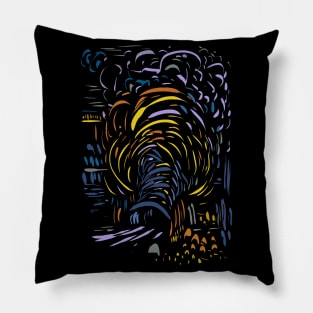 Van Gogh parody Pillow