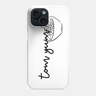 tom yum - black - with sketch Phone Case