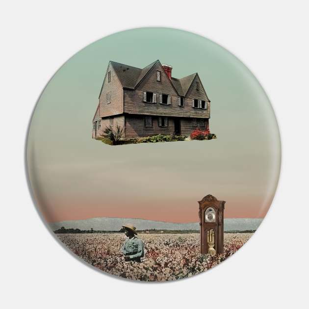 Home Time - Surreal/Collage Art Pin by DIGOUTTHESKY