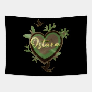 Ostara Nature Heart Design Tapestry