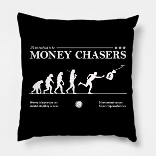 Evolution for money complete design Negative Pillow