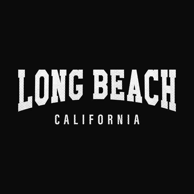 Long Beach, California - CA Football Typography by thepatriotshop