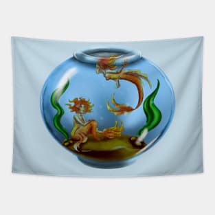 Pet Mermaids Tapestry