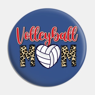 Volleyball Mom Pin