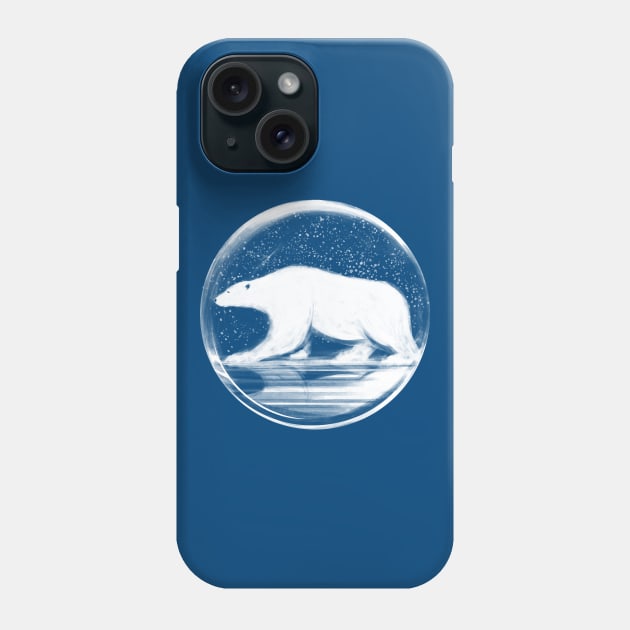 bear in a sphere Phone Case by martinskowsky