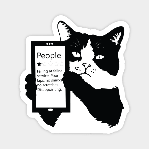 People One Star, Funny Cat Magnet by valiantbrotha