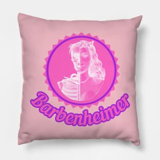 BARBENHEIMER. MEMENTO MORI. PINK. Pillow