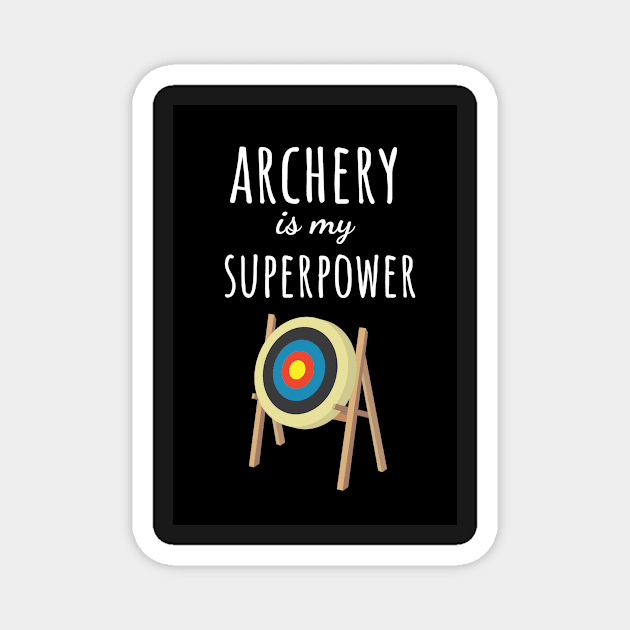 Archery Is My Superpower Magnet by PinkPandaPress