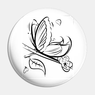 Minimalist Butterfly Pin